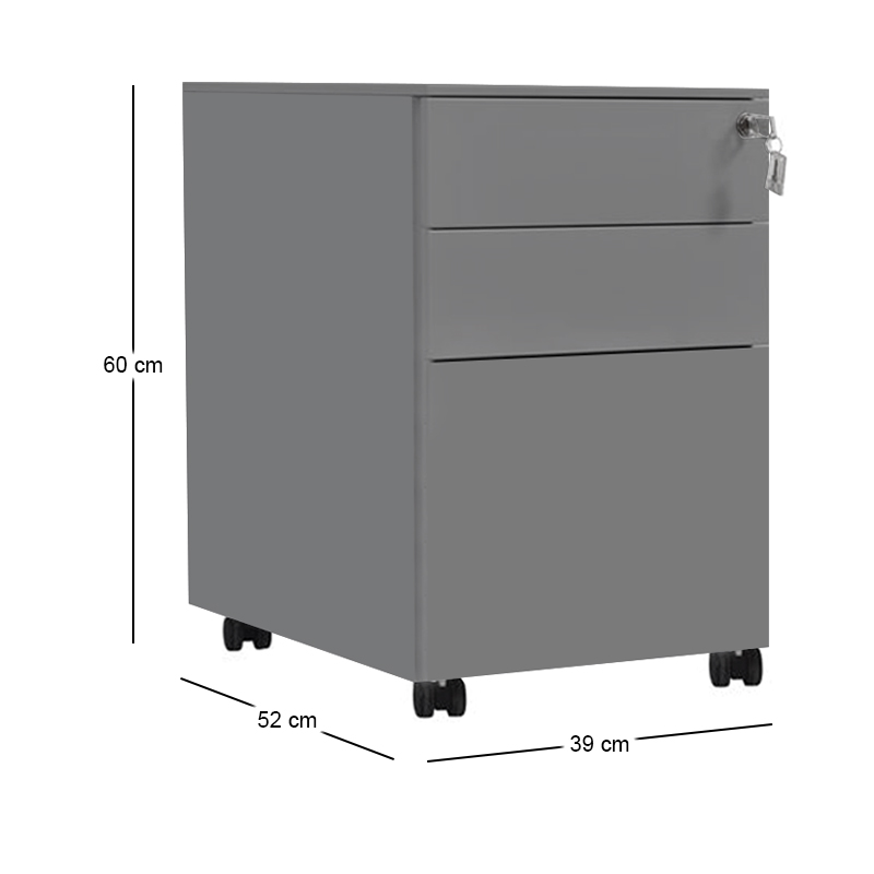 Metal CABINET 39x52x60 Grey