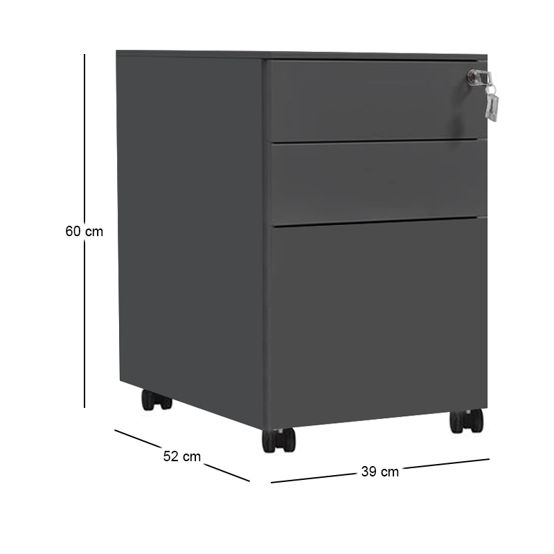 Metal CABINET 39x52x60 Black