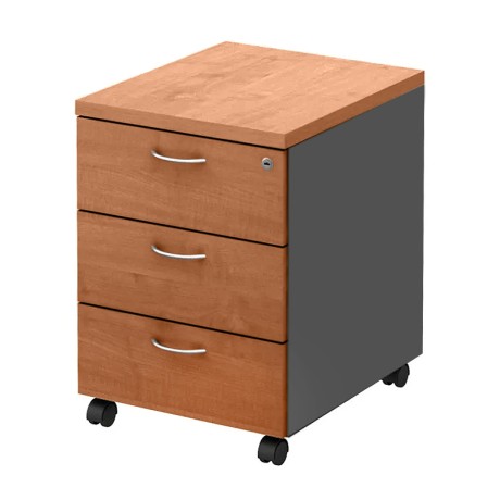 Mobile Drawer 3-Drawers 40x48x56cm DG/Cherry