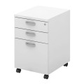 Mobile Pedestal 3-Drawers 40x48x62cm White