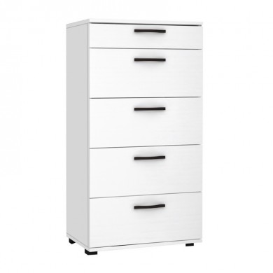 Helia Megapap melamine dresser in white color 60x44x108cm.