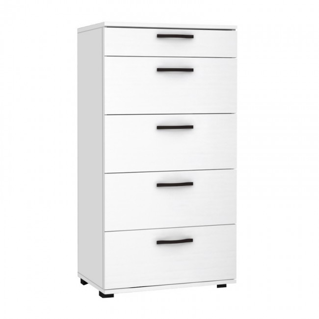 Συρταριέρα Helia Megapap χρώμα λευκό 60x44x108εκ.