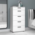 Helia Megapap melamine dresser in white color 60x44x108cm.