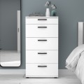 Helia Megapap melamine dresser in white color 60x44x108cm.