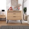 Naive Megapap melamine dresser in sapphire oak 93.1x40x83.1cm.