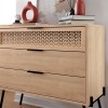 Naive Megapap melamine dresser in sapphire oak 93.1x40x83.1cm.