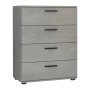 Velika Megapap melamine dresser in concrete grey color 73x44x96cm.