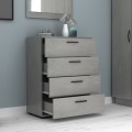 Velika Megapap melamine dresser in concrete grey color 73x44x96cm.