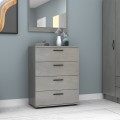 Velika Megapap melamine dresser in concrete grey color 73x44x96cm.