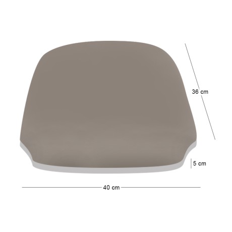 Seat (for Chair 1212), Pu Cappuccino