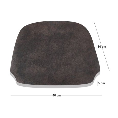 Seat (for Chair 1212), Suede Anthracite Fabric
