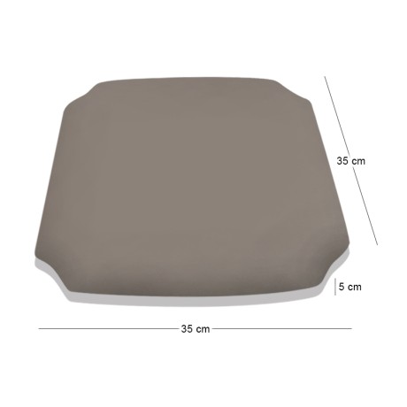 Seat (for Bar Stool 42), Pu Cappuccino