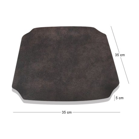 Seat (for Bar Stool 42), Suede Anthracite Fabric