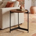 TOSS Coffee Table D.50 H.54cm Steel Black/Walnut
