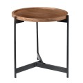 TOSS Coffee Table D.50 H.54cm Steel Black/Walnut