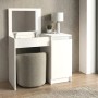 Huma Megapap melamine dressing table in white color 90x45x118.2cm.