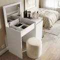 Huma Megapap melamine dressing table in white color 90x45x118.2cm.