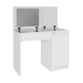 Huma Megapap melamine dressing table in white color 90x45x118.2cm.