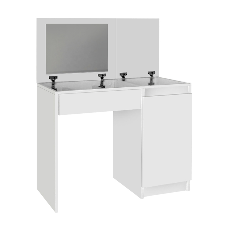 Huma Megapap melamine dressing table in white color 90x45x118.2cm.