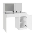 Huma Megapap melamine dressing table in white color 90x45x118.2cm.