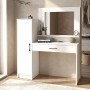 Kaunos Megapap melamine dressing table in white color 123.8x40x148.2cm.