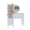 Mup Megapap melamine dressing table in white - oak color 105x35x151cm.