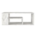 Abdera Megapap melamine coffee table in white marble color 110x60x42cm.