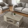 Τραπεζάκι σαλονιού Abdera Megapap χρώμα travertine 110x60x42εκ.