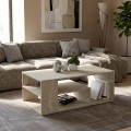 Abdera Megapap melamine coffee table in travertine color 110x60x42cm.