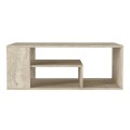 Abdera Megapap melamine coffee table in travertine color 110x60x42cm.