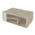 Abdera Megapap melamine coffee table in travertine color 110x60x42cm.