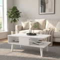 Andros Megapap melamine coffee table in white color 90x54x39,6cm.