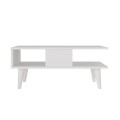 Andros Megapap melamine coffee table in white color 90x54x39,6cm.