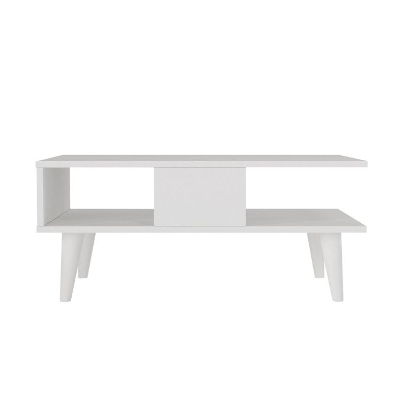 Andros Megapap melamine coffee table in white color 90x54x39,6cm.