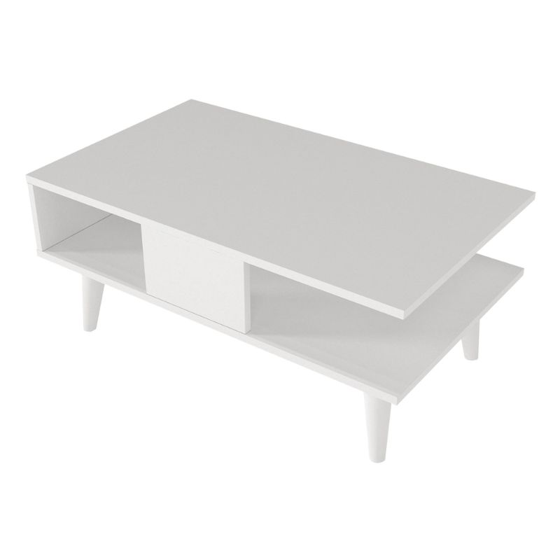 Andros Megapap melamine coffee table in white color 90x54x39,6cm.