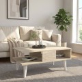 Andros Megapap melamine coffee table in travertine color 90x54x39,6cm.