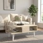 Andros Megapap melamine coffee table in travertine color 90x54x39,6cm.