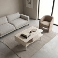 Andros Megapap melamine coffee table in travertine color 90x54x39,6cm.