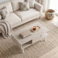 Andros Megapap melamine coffee table in travertine color 90x54x39,6cm.