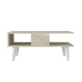 Andros Megapap melamine coffee table in travertine color 90x54x39,6cm.