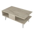 Andros Megapap melamine coffee table in travertine color 90x54x39,6cm.