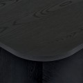 Τραπεζάκι σαλονιού Becaj Megapap χρώμα black wood 120x60x41,4εκ.