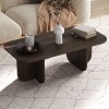 Τραπεζάκι σαλονιού Becaj Megapap χρώμα καρυδί 120x60x41,4εκ.