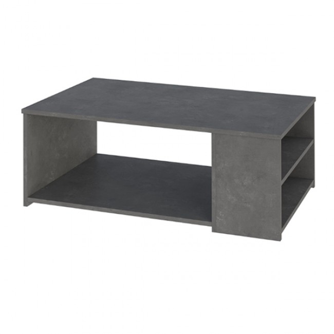 Τραπεζάκι σαλονιού Berg Megapap χρώμα γκρι ρετρό 110x60x40εκ.