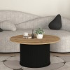 Τραπεζάκι σαλονιού Bohema Megapap χρώμα μαύρο - sepet oak Ø85x43,2εκ. Τραπεζάκι σαλονιού Bohema Megapap χρώμα μαύρο - sepet oak Ø85x43,2εκ.