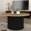 Τραπεζάκι σαλονιού Bohema Megapap χρώμα μαύρο - sepet oak Ø85x43,2εκ. Τραπεζάκι σαλονιού Bohema Megapap χρώμα μαύρο - sepet oak Ø85x43,2εκ.