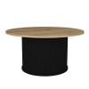 Τραπεζάκι σαλονιού Bohema Megapap χρώμα μαύρο - sepet oak Ø85x43,2εκ. Τραπεζάκι σαλονιού Bohema Megapap χρώμα μαύρο - sepet oak Ø85x43,2εκ.