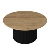 Τραπεζάκι σαλονιού Bohema Megapap χρώμα μαύρο - sepet oak Ø85x43,2εκ. Τραπεζάκι σαλονιού Bohema Megapap χρώμα μαύρο - sepet oak Ø85x43,2εκ.