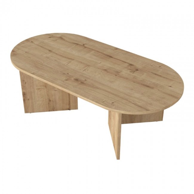 Τραπεζάκι σαλονιού Cortado Megapap χρώμα sapphire oak 120x60x39,6εκ.