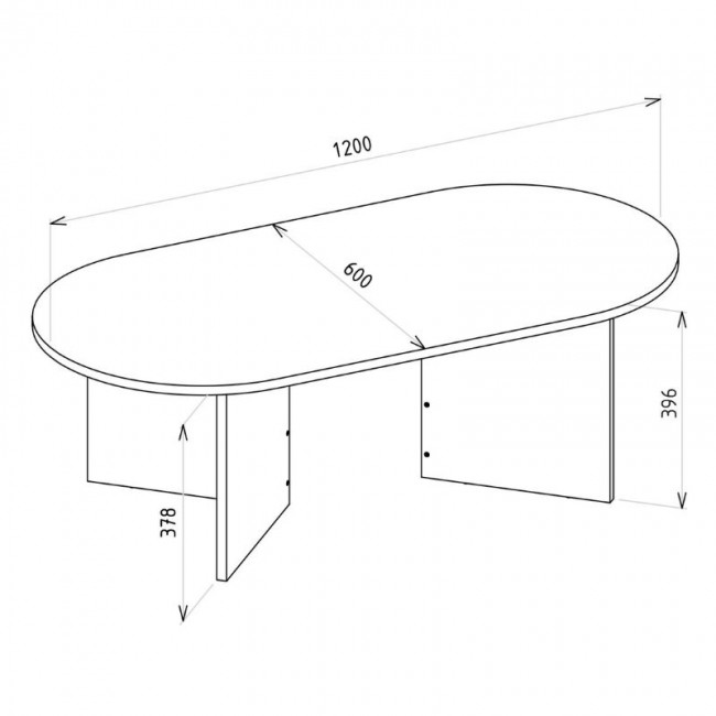 Τραπεζάκι σαλονιού Cortado Megapap χρώμα sapphire oak 120x60x39,6εκ.